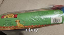 Vintage 1990s Lion King Simba Blanket Walt Disney Twin Full 72 x 90