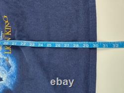 Vintage 1994 Disney Lion King Mufasa in Clouds Dark Blue Size XL mint cond