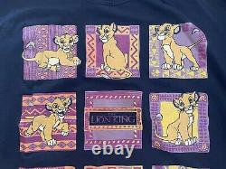 Vintage 1994 Disney Lion King Sweatshirt Size Men's XL Grail Piece Graphic Print