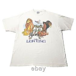 Vintage 1994 Disney The Lion King Movie Promo Shirt XL SIMBA Mufasa Scar Aladdin