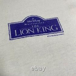 Vintage 1994 Disneys The Lion King Movie Promo Shirt L Simba Mufasa Scar Aladdin