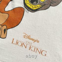 Vintage 90's Disney The Lion King White Short Sleeve T-shirt Size XL Pre-owned