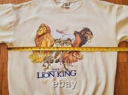 Vintage 90's The Lion King Movie Promo Crewneck Sweatshirt XXL Disney