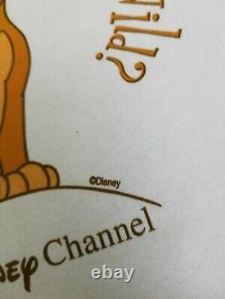 Vintage 90s Disney Channel Lion King Simba T Shirt Movie Promo Large