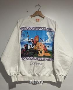 Vintage 90s Disney Lion King Simba Movie Promo Crewneck Sweatshirt Size Large
