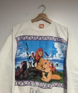 Vintage 90s Disney Lion King Simba Movie Promo Crewneck Sweatshirt Size Large