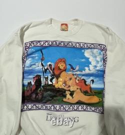 Vintage 90s Disney Lion King Simba Movie Promo Crewneck Sweatshirt Size Large