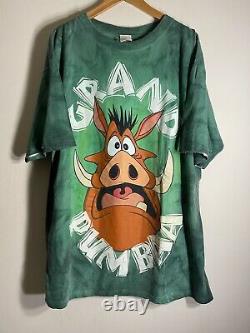 Vintage 90s Disney Lion King timon & Pumba Movie Tee Shirt Mens 2XL / 3XL OSFA
