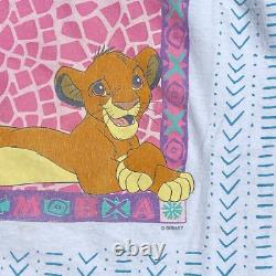 Vintage 90s Disney The Lion King Simba All Over Print Shirt Adult Single Stitch
