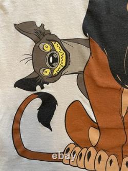 Vintage 90s Disney Villian Lion King Big Print Scar Mickey INC T Shirt M/L