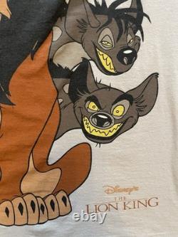 Vintage 90s Disney Villian Lion King Big Print Scar Mickey INC T Shirt M/L