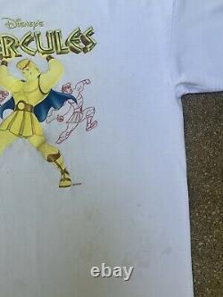 Vintage 90s Disneys Hercules Movie Promo T-Shirt XL Lion King Rap Tee Aladdin