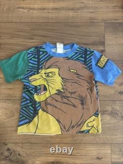 Vintage 90s Lion King All Over Mega Print Shirt Simba Size 3T Free Shipping