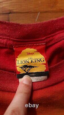Vintage 90s Lion King T-Shirt All Over Print Men's XL Disney Movie Single Stitch