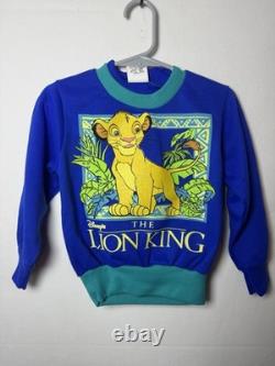 Vintage 90s NWT Disney Lion King Toddler Pajama Set Simba Pants 2T Sweater 3T