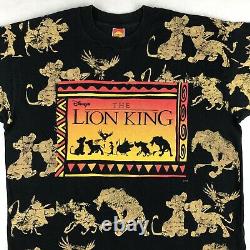 Vintage 90s THE LION KING WALT DISNEY T-Shirt XL movie cartoon hip hop