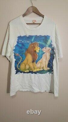 Vintage 90s The Lion King Promo T Shirt Simba Nala Disney Size XL Rare