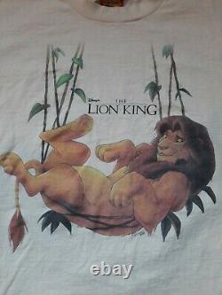 Vintage 90s The Lion King Shirt Disney Movie Promo Shirt Simba Size L