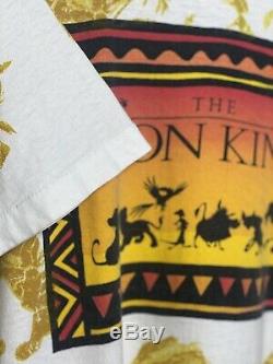 Vintage 90s disney lion king all over print t shirt XL simba movie promo