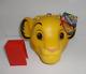 Vintage Aladdin Disney Lion King Simba Head Plastic Lunch Box Nos New W Tags Nwt