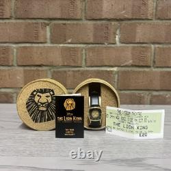 Vintage Black And Gold Limited Edition 1103/5000 Lion king West End Watch New