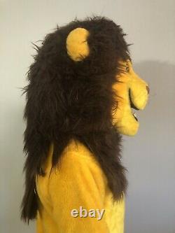 Vintage Disney Lion King Adult Simba Mascot Costume with Tail