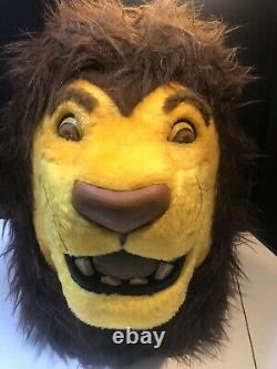 Vintage Disney Lion King Adult Simba Mascot Costume with Tail