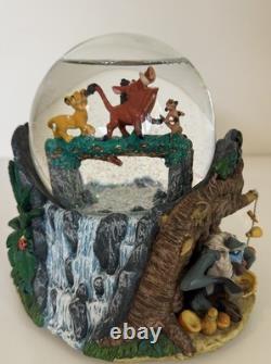 Vintage Disney Lion King Hakuna Matata Unique Musical Water Globe Rare