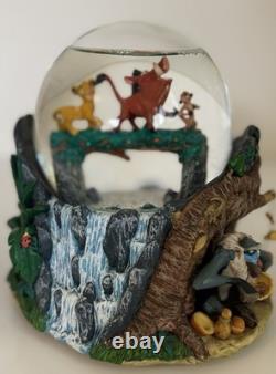 Vintage Disney Lion King Hakuna Matata Unique Musical Water Globe Rare