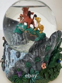 Vintage Disney Lion King Hakuna Matata Unique Musical Water Globe Rare