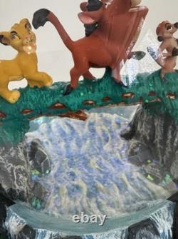 Vintage Disney Lion King Hakuna Matata Unique Musical Water Globe Rare