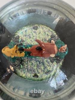 Vintage Disney Lion King Hakuna Matata Unique Musical Water Globe Rare