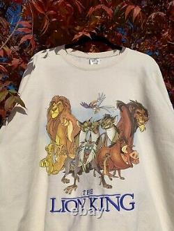 Vintage Disney Lion King Movie Promo Crewneck Sweatshirt Size XXL