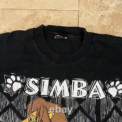 Vintage Disney Lion King Simba T-Shirt 90s Size XL Single Stitch Movie Promo