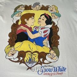 Vintage Disney Snow White And The 7 Dwarfs Shirt Aladdin Toy Story Lion King Vtg