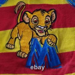 Vintage Disney Store Lion King Romper One Piece Baby Boys 12 Months Simba