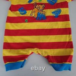 Vintage Disney Store Lion King Romper One Piece Baby Boys 12 Months Simba