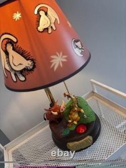 Vintage Disney The Lion King Animated Singing Lamp Working With Original Box Vintage Disney The Lion King Animated Singing Lamp Working With Original Box
