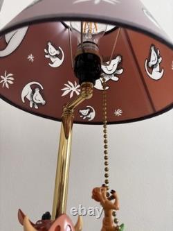 Vintage Disney The Lion King Animated Singing Lamp Working With Original Box