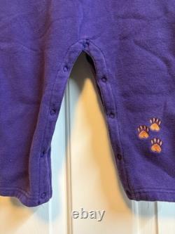 Vintage Disney The Lion King Romper One Piece Suit Baby 24M Purple Simba Sweat