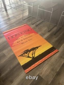 Vintage Disney's Lion King outdoor banner, 58x34, double-sided