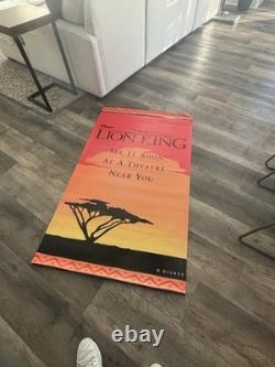 Vintage Disney's Lion King outdoor banner, 58x34, double-sided