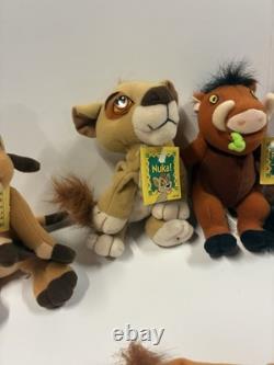 Vintage Disney's The Lion King Simba's Pride 5 Lot Beanie Plush Toy 1998