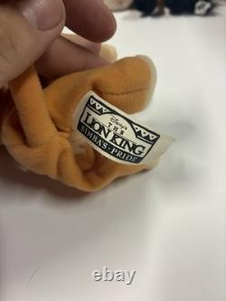 Vintage Disney's The Lion King Simba's Pride 5 Lot Beanie Plush Toy 1998
