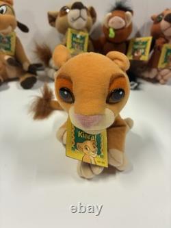 Vintage Disney's The Lion King Simba's Pride 5 Lot Beanie Plush Toy 1998