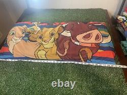 Vintage Lion King Body Pillow Baby Simba Nala Pumba Disney 90s