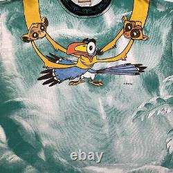 Vintage Lion King Zazu All Over Print AOP Disney Movie Promo Tee T-Shirt Mens XL