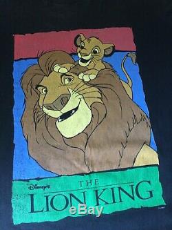 Vintage Original Disney Lion King T-Shirt 1994 Graphic Tee Rap Hip Hop 90s