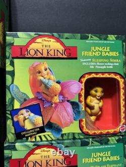 Vintage RARE Lion King Jungle Friend Babies Complete Set Mint Condition HTF