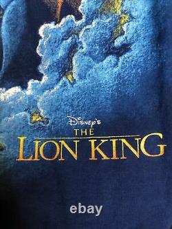 Vintage The Lion King Disney Graphic T Shirt Size Large